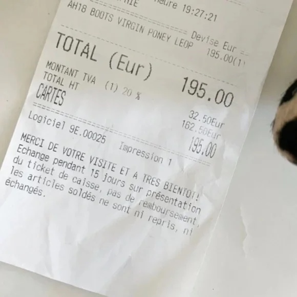 Anaki Paris Jimmy Calf Hair Leopard Print Fur Side Zip Fur Ankle Boots Size 38 - Picture 12 of 14